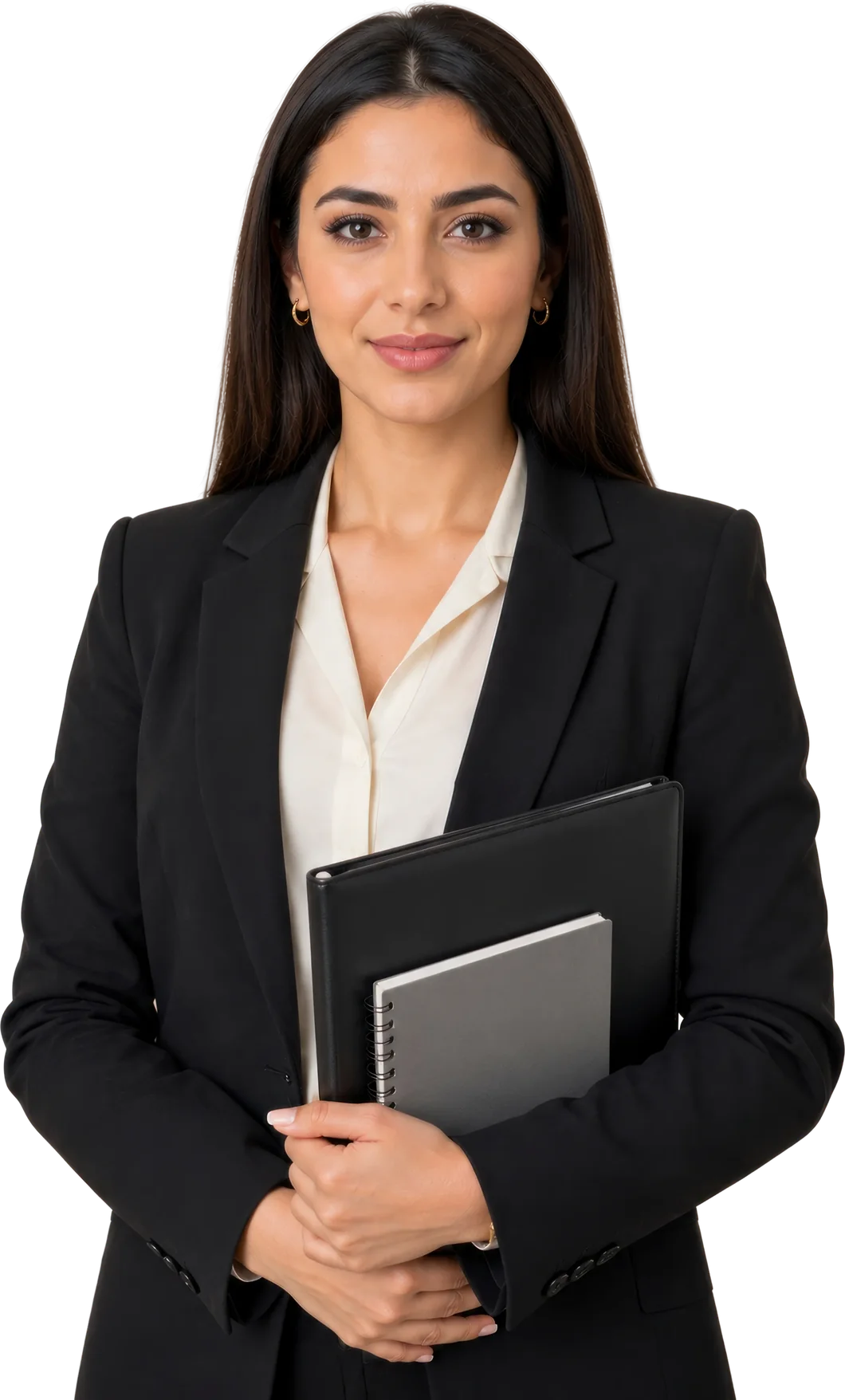 Muthoot Business School student holding a folder